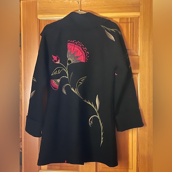 Covelo Poppy Wool Coat - Picture 2 of 7